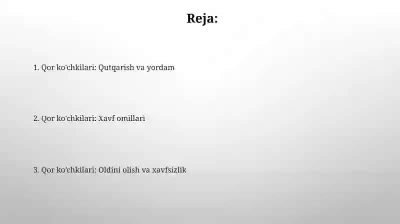 Qor ko'chkilari 2