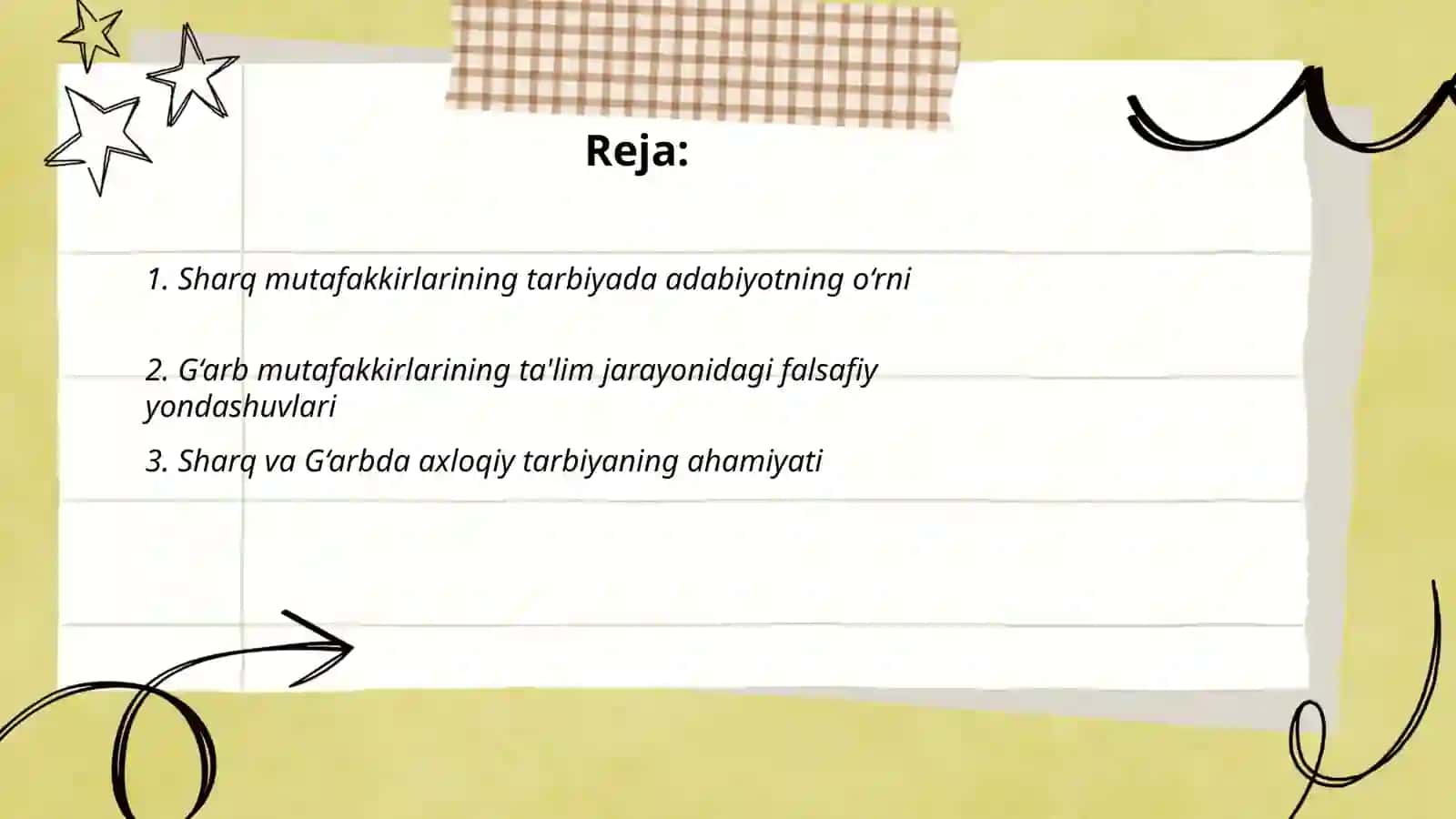 Sharq va G'arb mutafakkirlarining yosh avlodni tarbiyalashga oid qarashlari 2