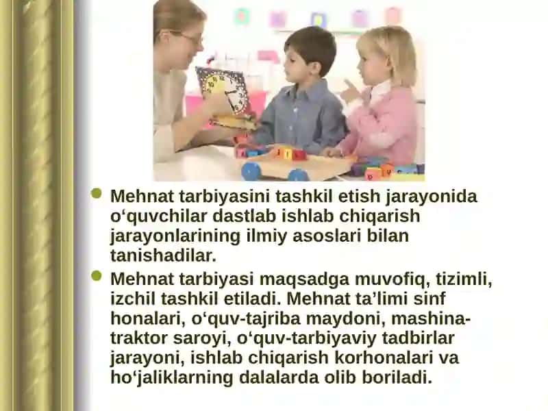 Maktabgacha ta’lim tashkilotlarida iqtisodiy tarbiyani tashkil qilish. 2