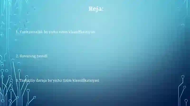Axborottizmlarining tasnifi 2