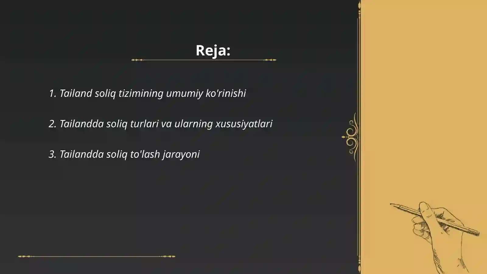 Tailand soliq tizimi va uning o’ziga xos xususiyatlari 2