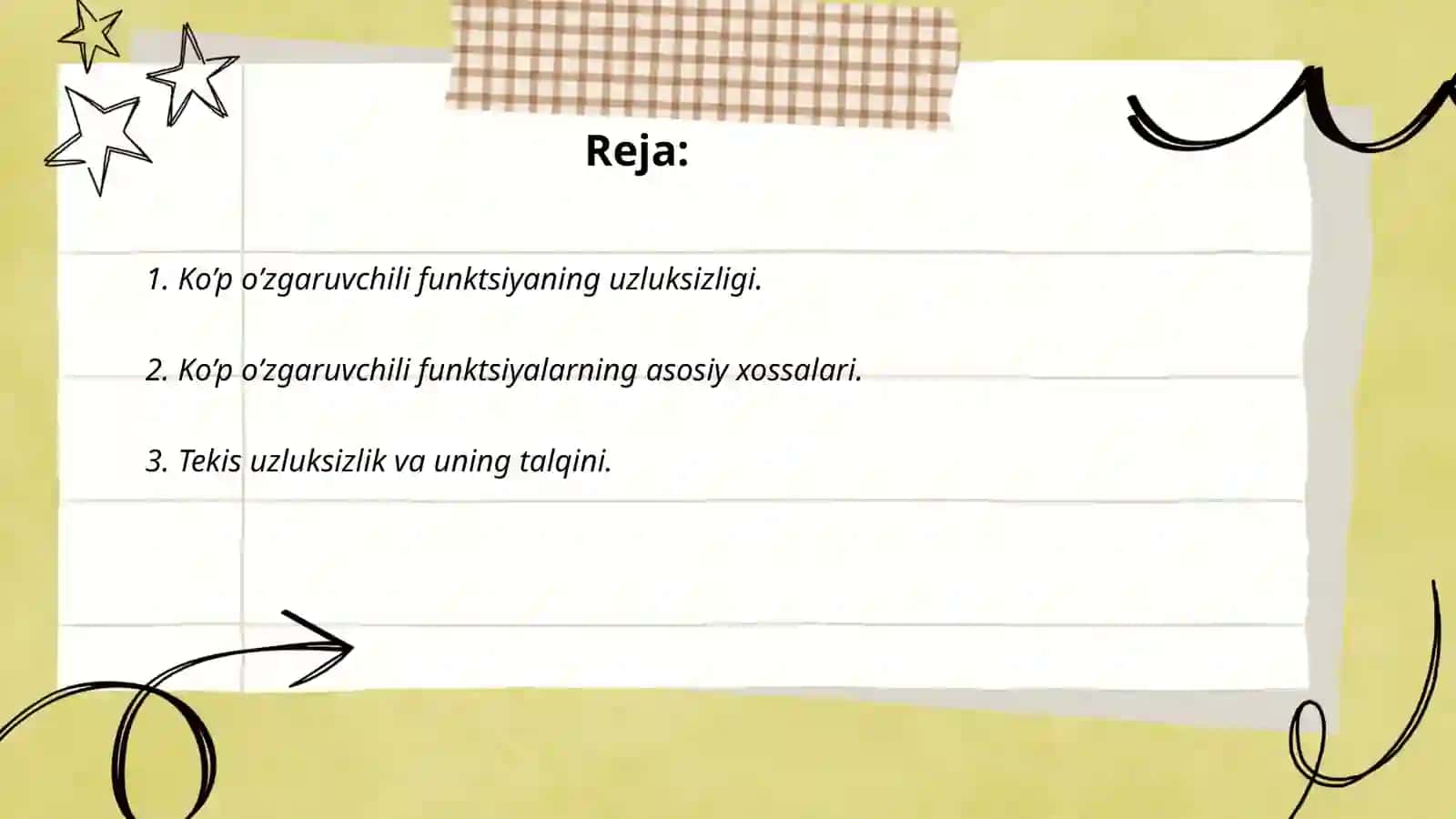 Kantor teoremasi 2
