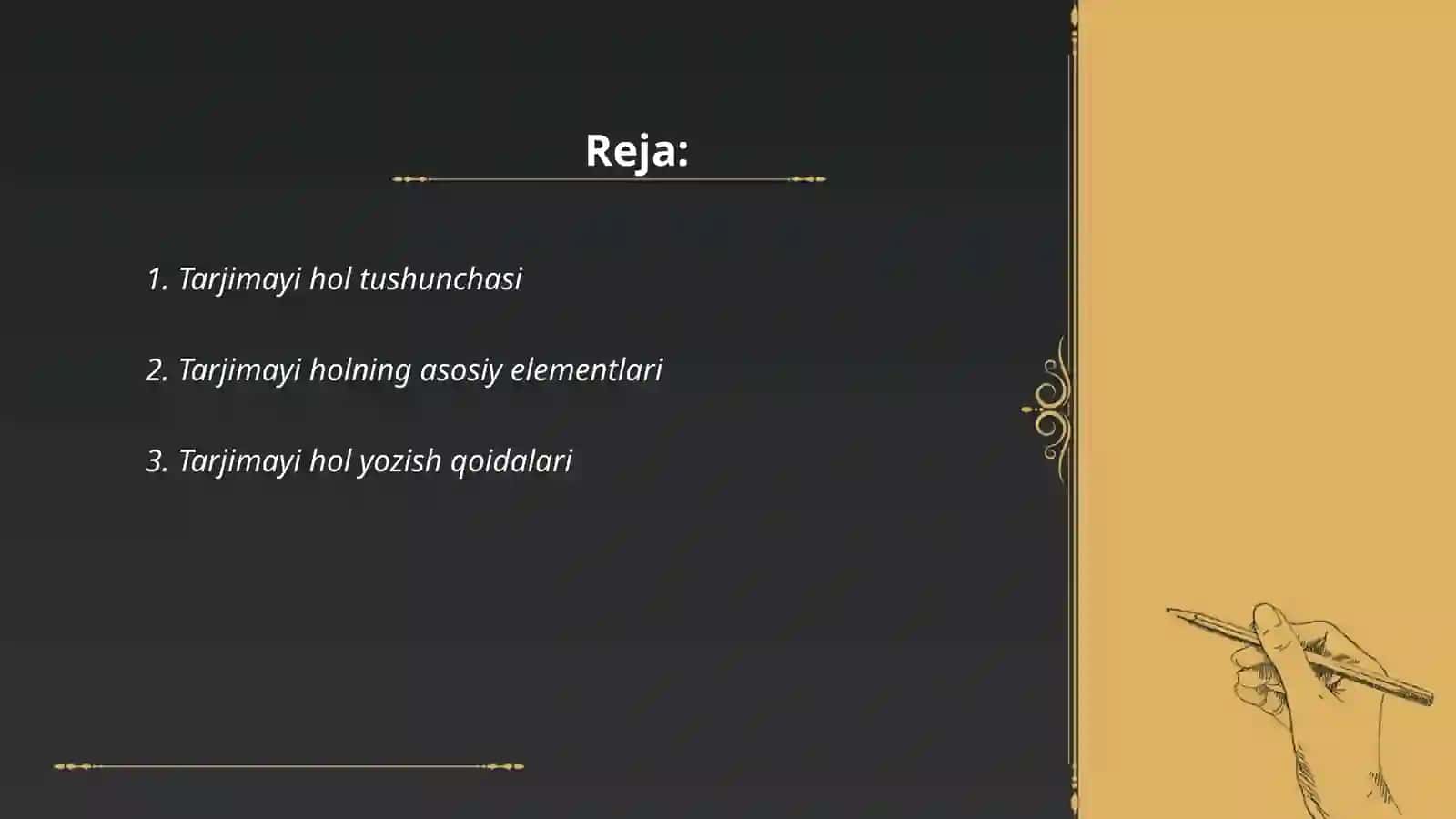 Tarjimayi hol haqida ma'lumot 2