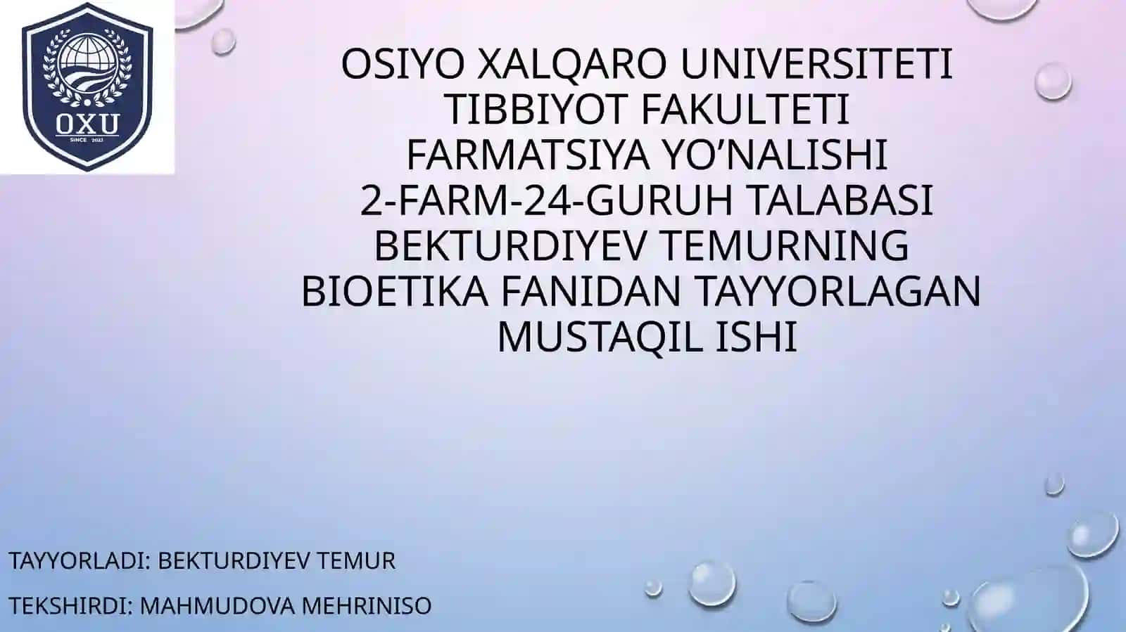 Bemor huquqlari 2