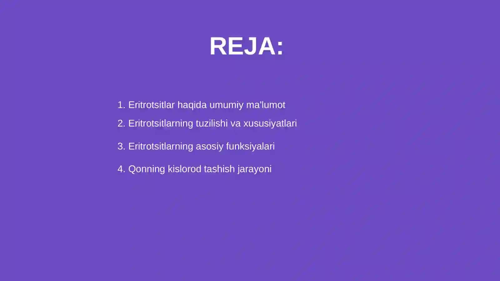 Eritrotsitlar.Funksiyasi.Eritrositlar sonini sanash usullari 2