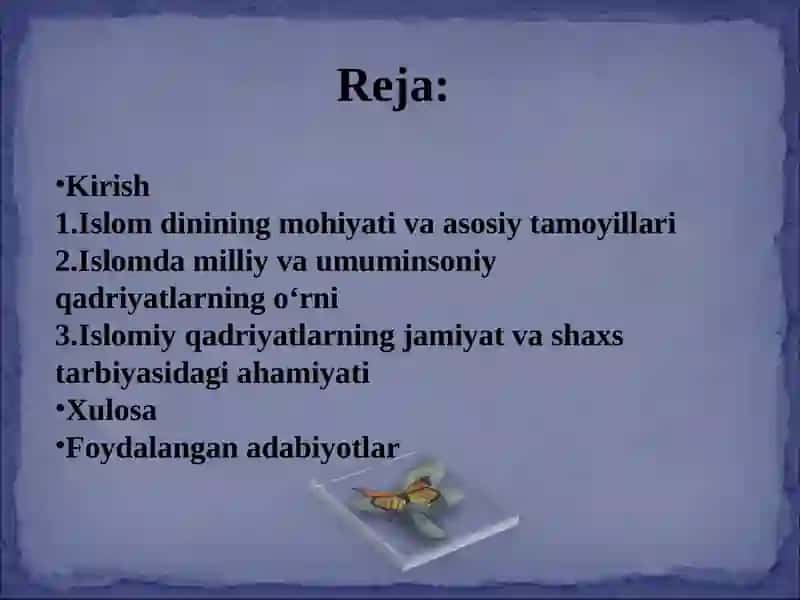 Islom va qadryat 2
