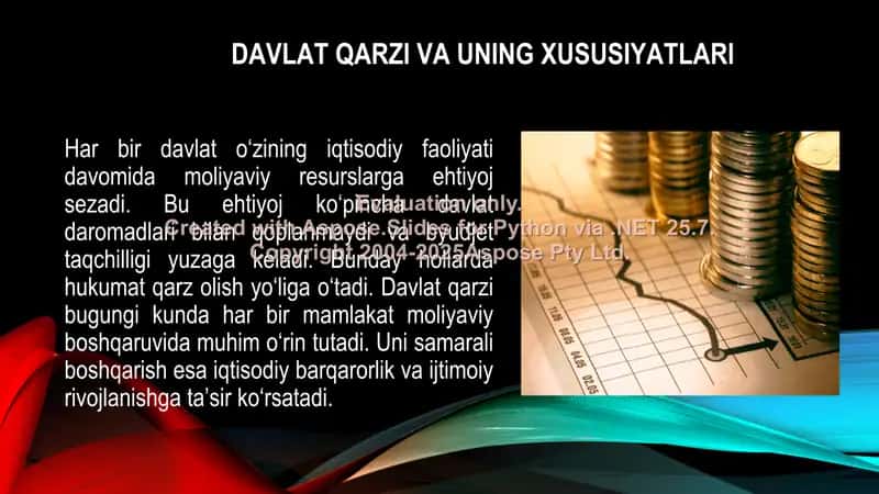 Davlat qarzi va uning xususiyatlari 2