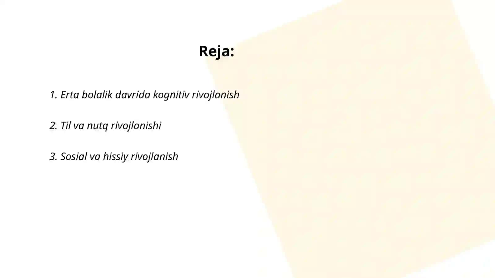 Ilk bolalik davrida rivojlanishning psixologik xususiyatlari 2