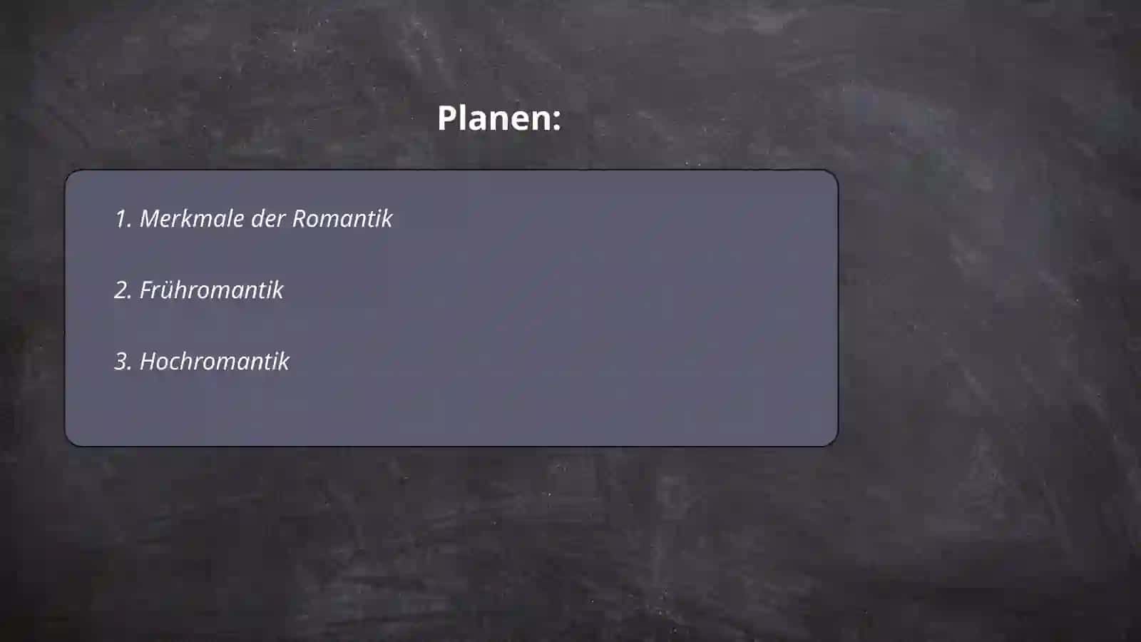 Merkmale der Romantik 2