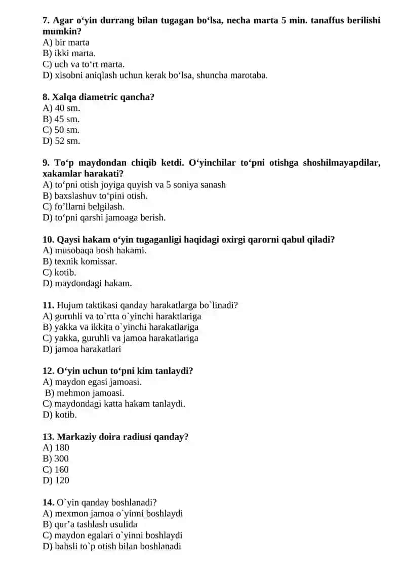 Basketbol texnikasi va taktikasiga o‘rgatish uslubiyati, musobaqa qoidasi va hakamlik uslubiyati 2