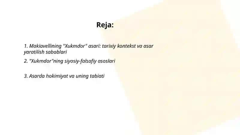 Makiavellining "Xukmdor" asari 2