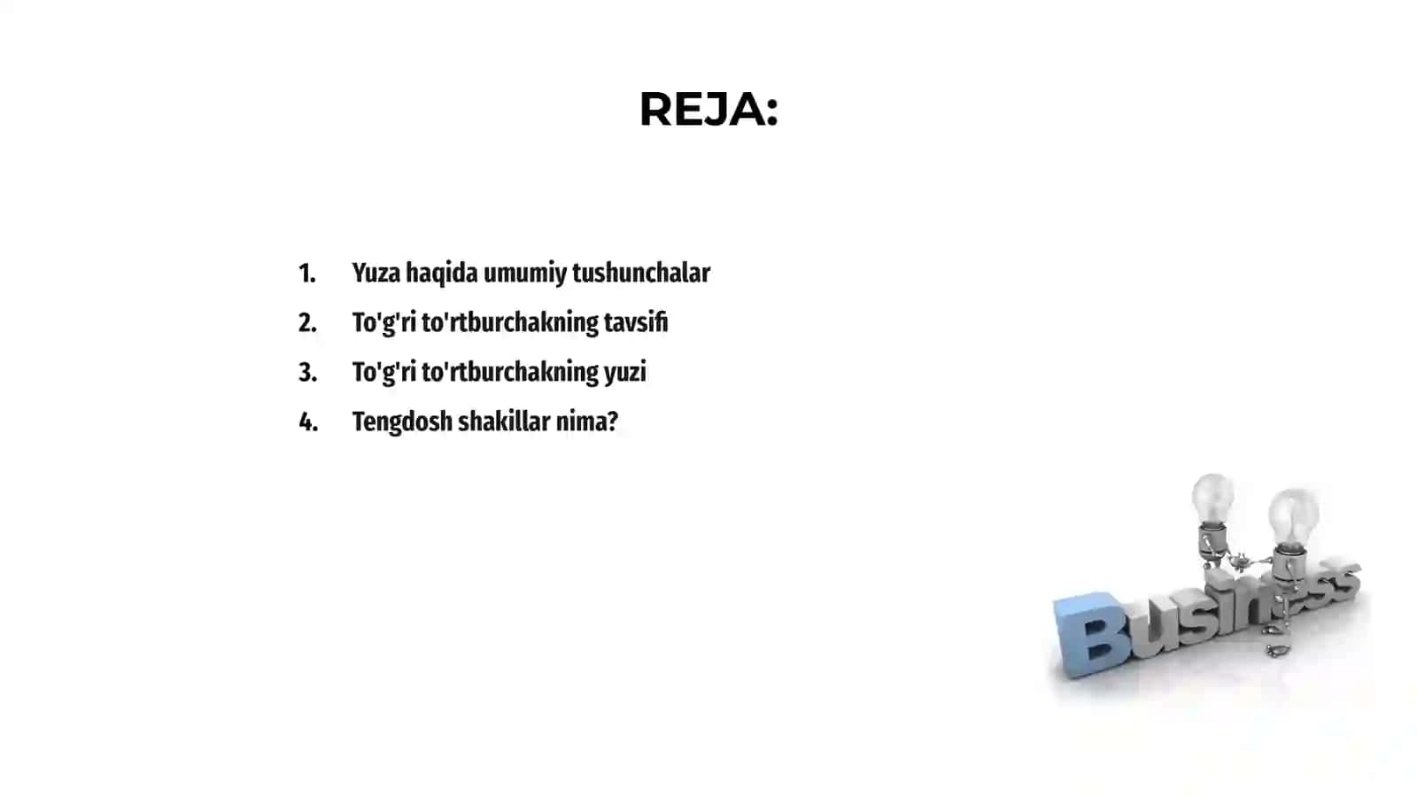 To'g'ri to'rtburchakning yuzi 2