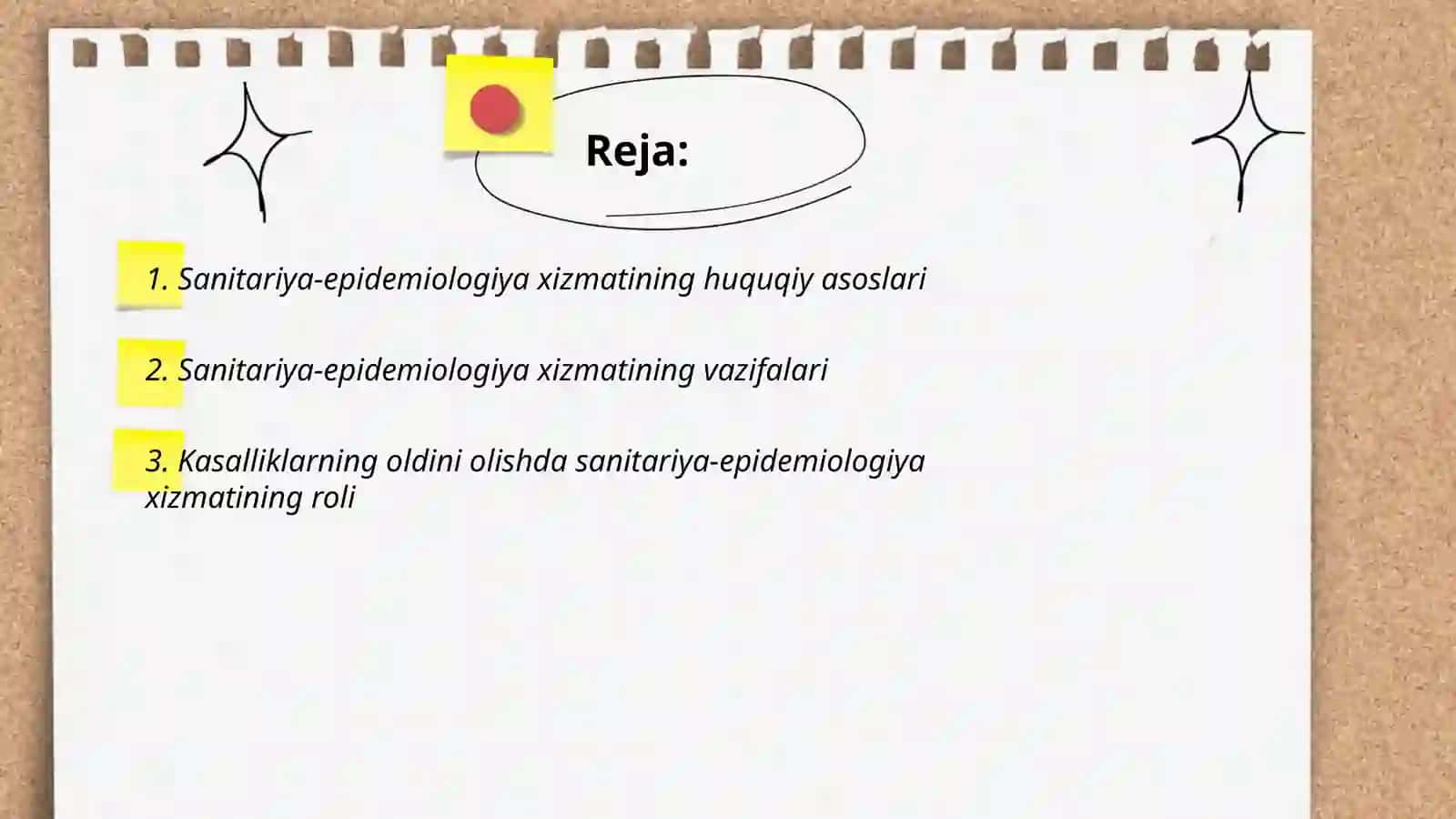 Ozbekiston respublikasida sanitariya epidemiyalogiya hizmatini tawkil qiliwning asoslari 2