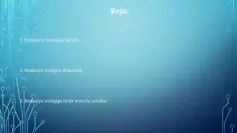 Kimyoviy kinetika 2