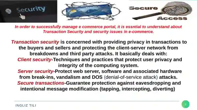 Transaction Security in E-commerce 2