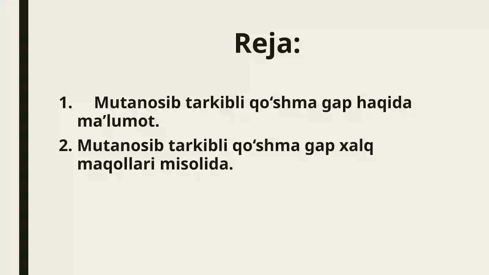Xalq maqollarida mutanosib tarkibli qo‘shma gap 2