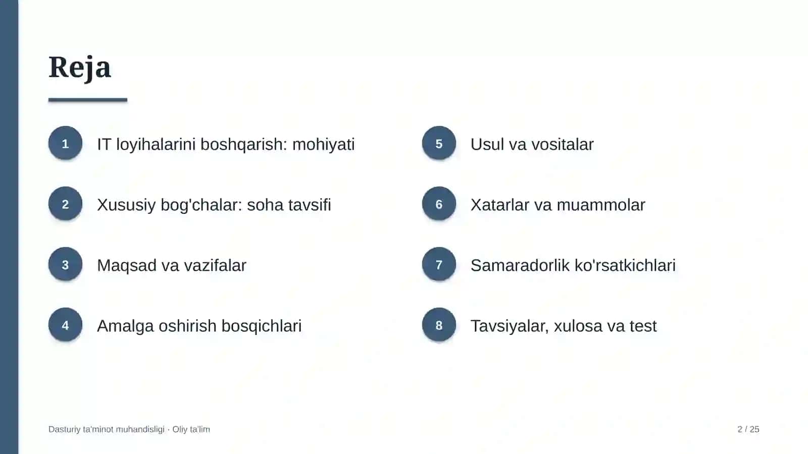 Xususiy bog'chalarda IT loyihalarini boshqarish 2