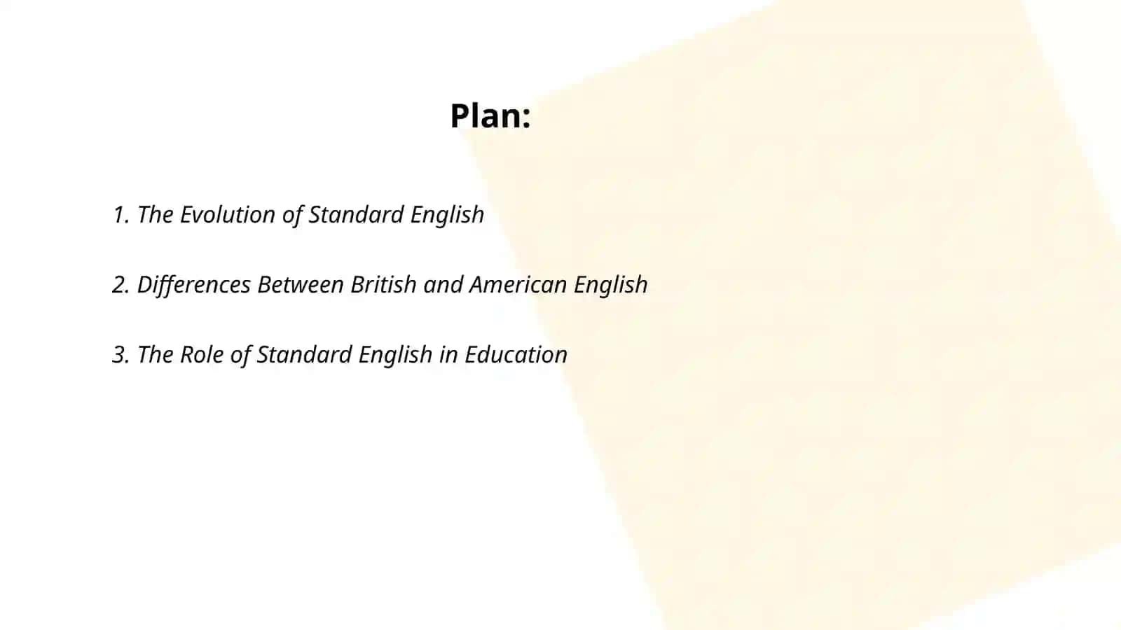 Standard English:Speech and writing 2