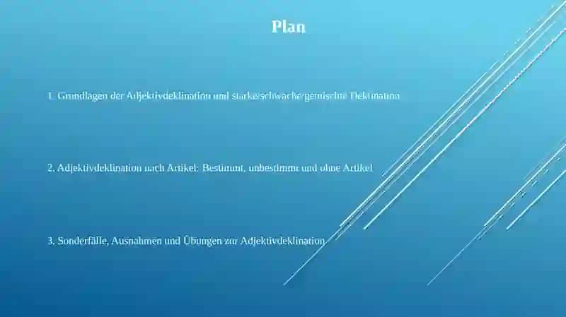 Adjektivdeklination 2