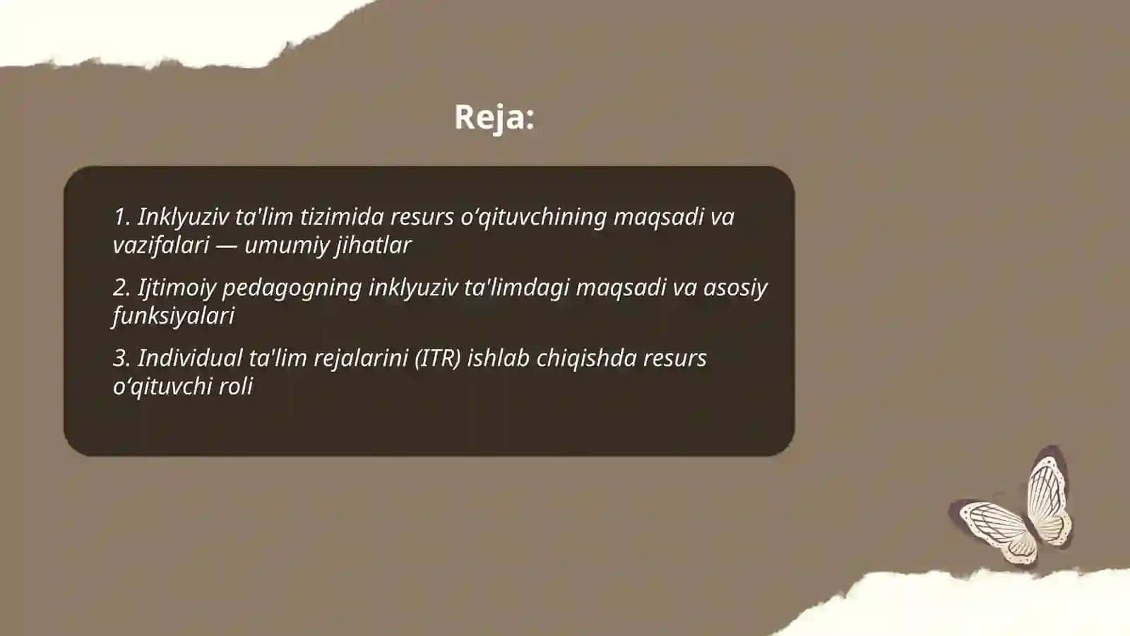 Inklyuziv ta'lim tizimida faoliyat ko'rsatuvchi resurs o'qituvchi va ijtimoy pedagogning maqsadi va vazifalari 2