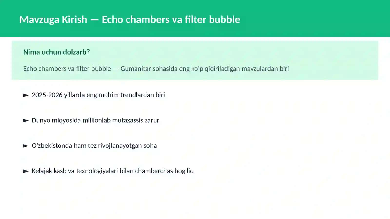 Echo chambers va filter bubble 2