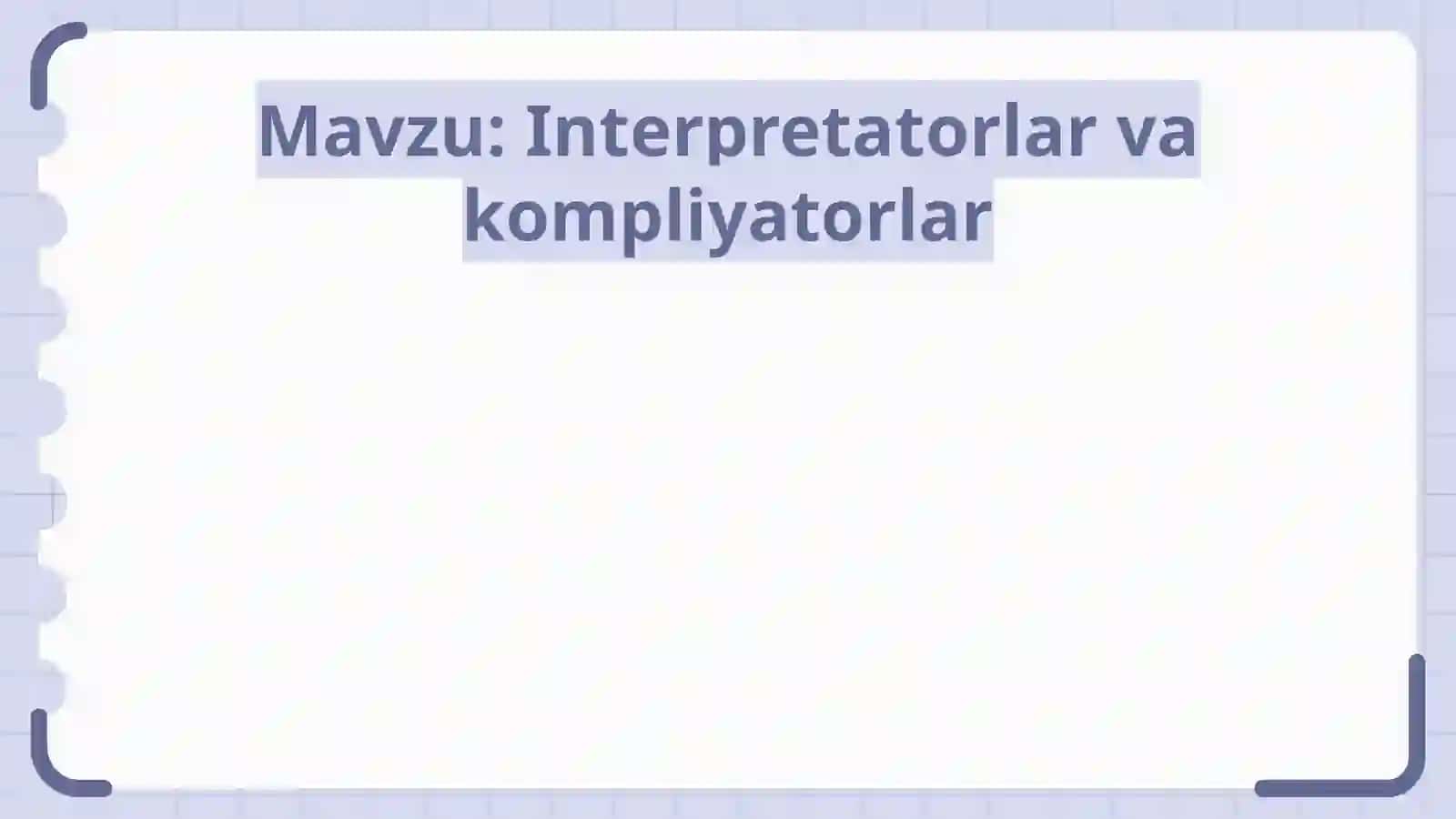 Zamonaviy dasturlash tillari 2