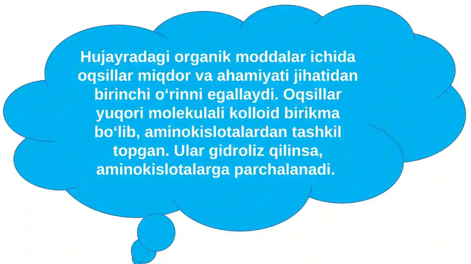 Oqsillar. Aminokislotalar 2