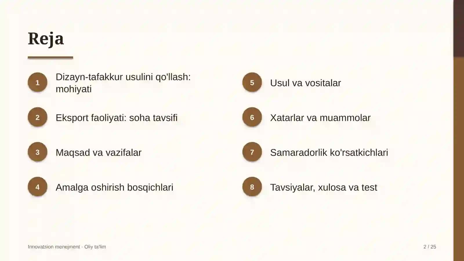 Eksport faoliyatida dizayn-tafakkur usulini qo'llash 2