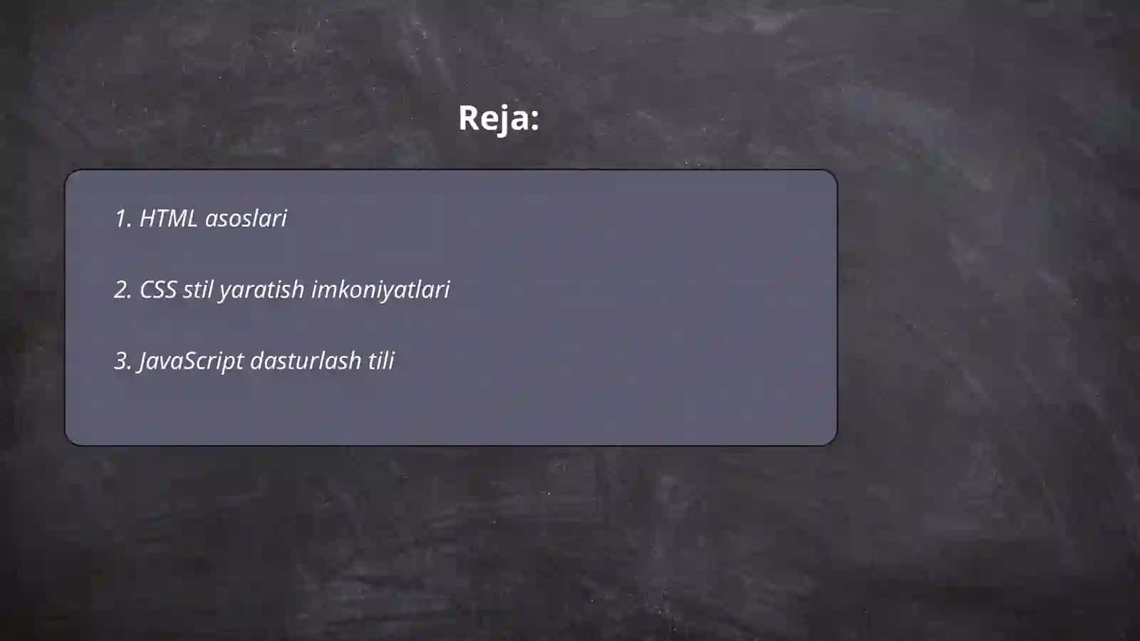 HTML asoslari 2