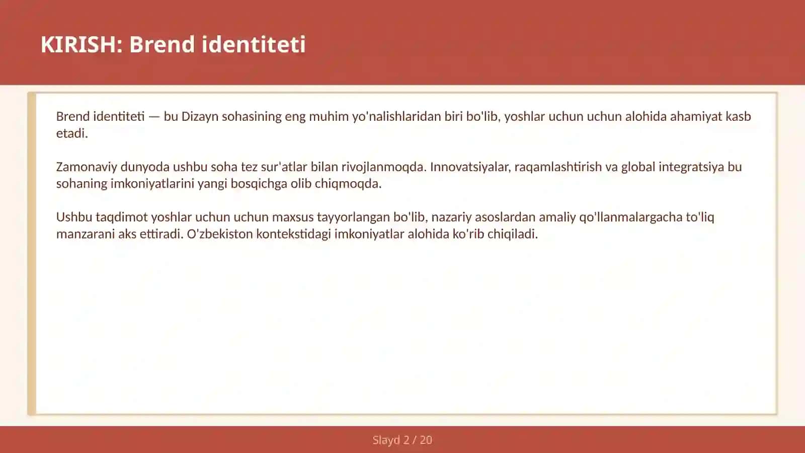 Brend IDENTITETI 2