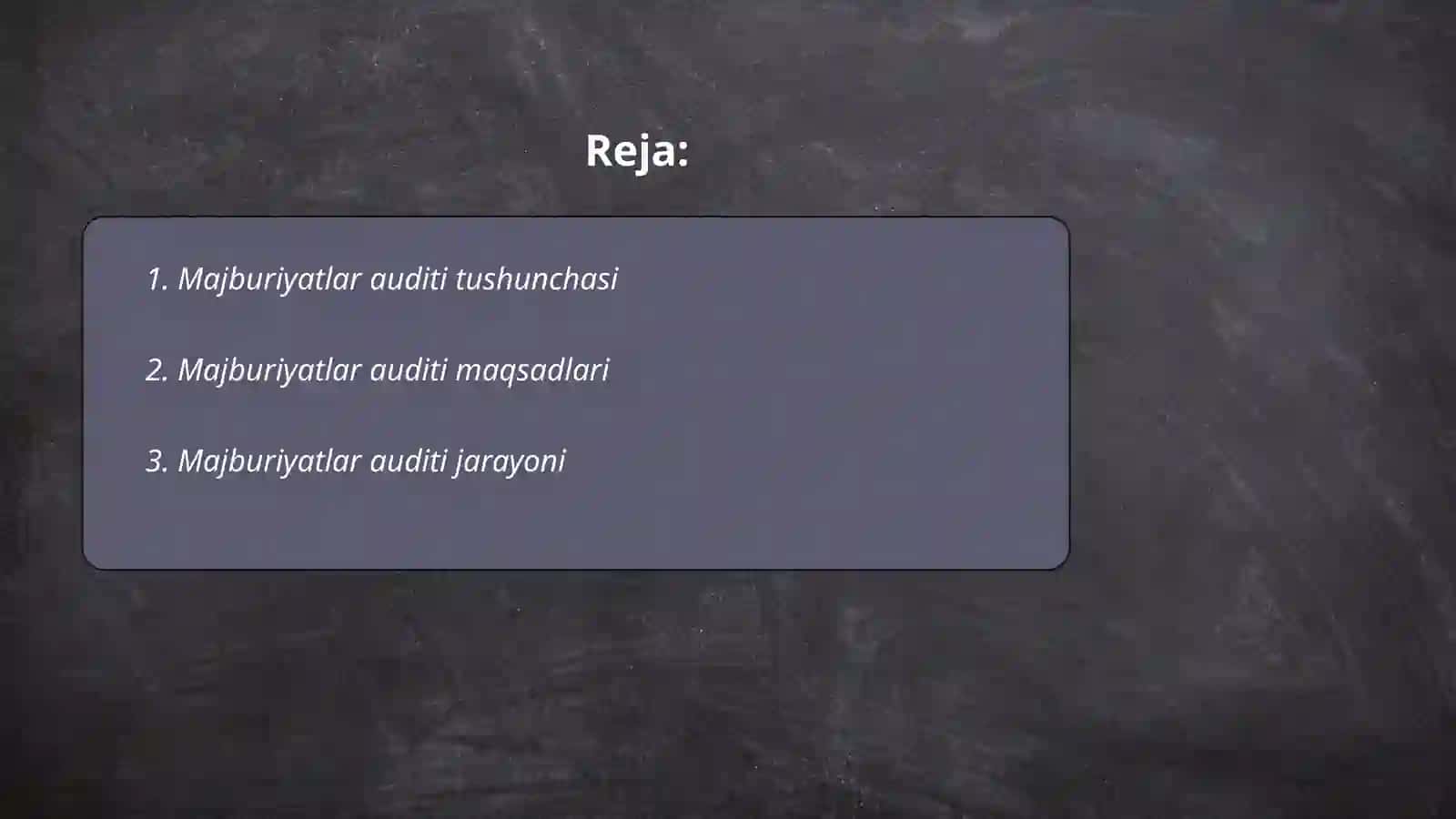 Majburiyatlar auditi 2