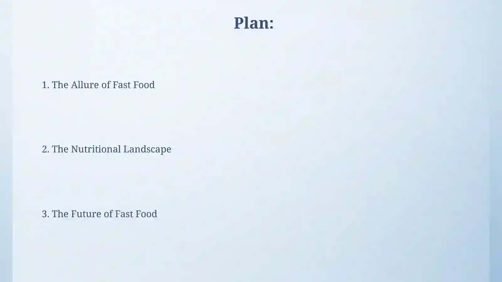 Fast Foods 2