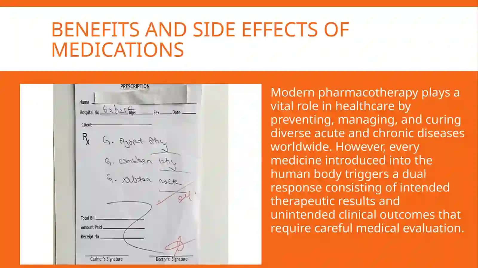 BENEFITS AND SIDE EFFECTS OF MEDICATIONS 2