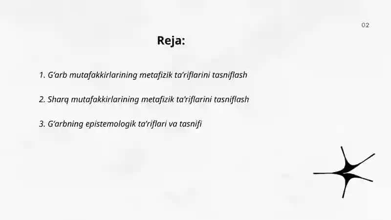 Falsafaning Mohiyatiga oid Sharq va Gʻarb mutafakkirlari Taʼriflarini Tasniflash 2
