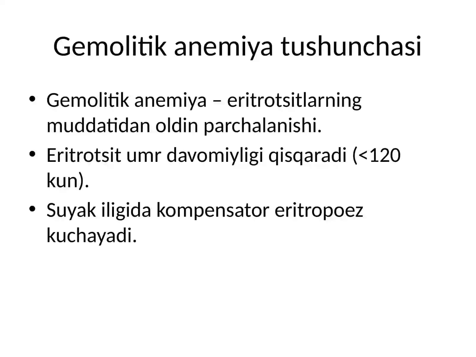 Gemolitik anemiya 2