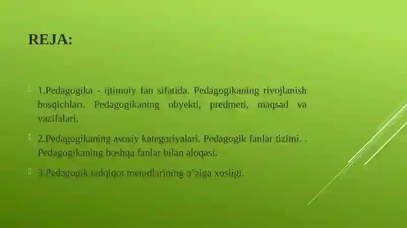 Pedagogika fanining predmeti 2