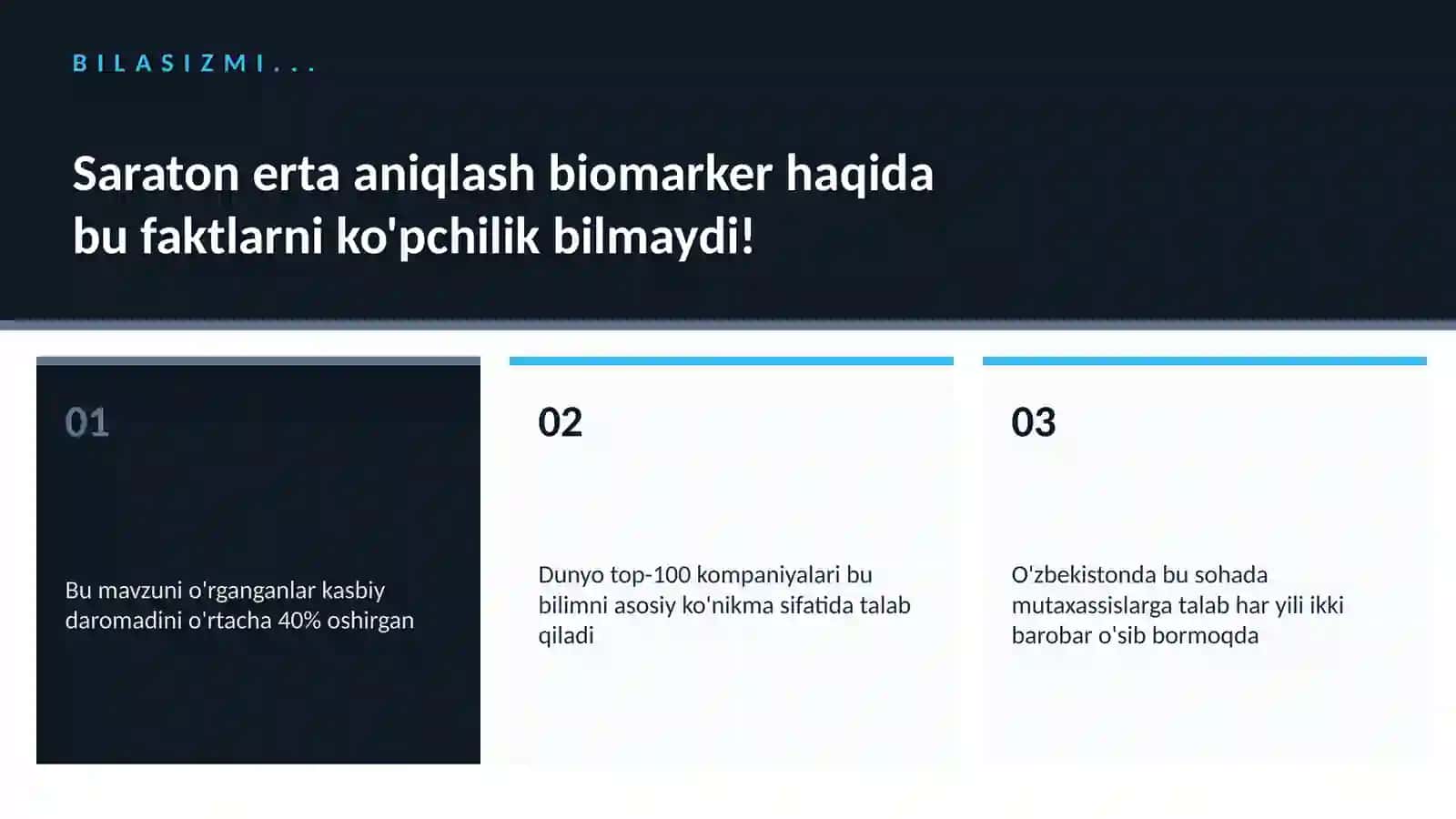 Saraton erta aniqlash biomarker 2