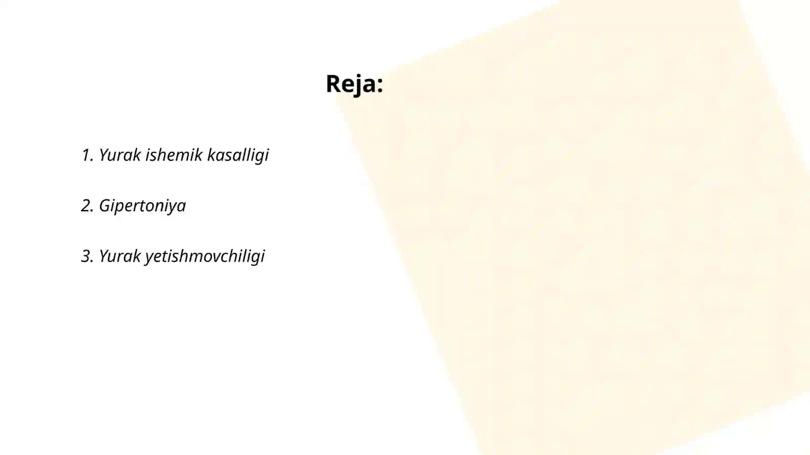 Yurak qon tomir kasalliklari 2