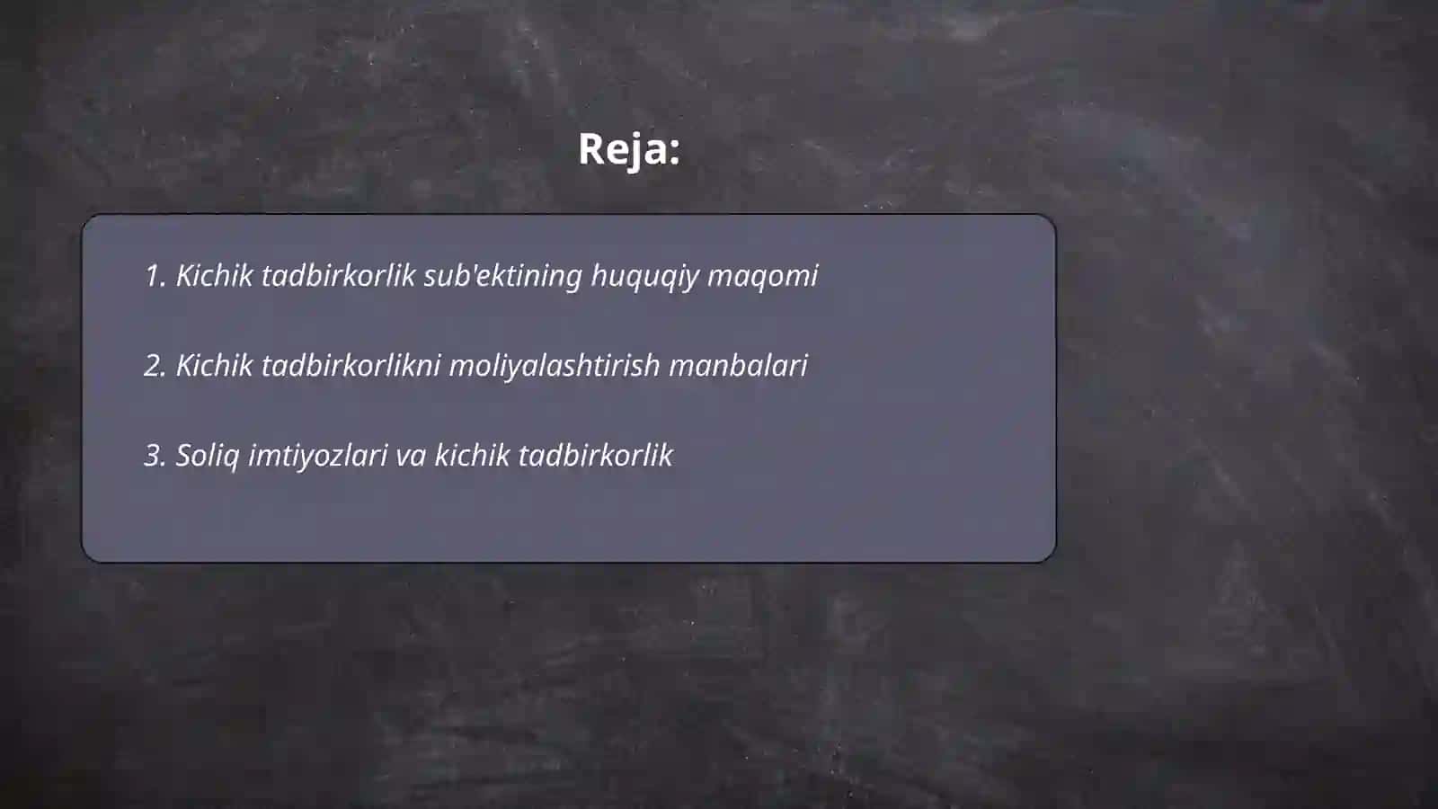 Kichik tadbirkorlik subyektalari 2