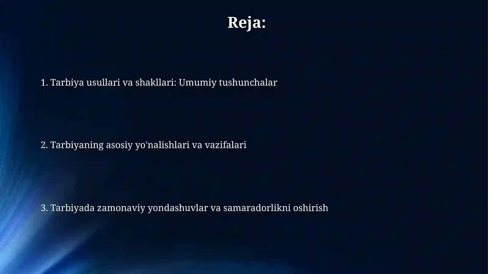 Tarbiya usullari va shakllari 2