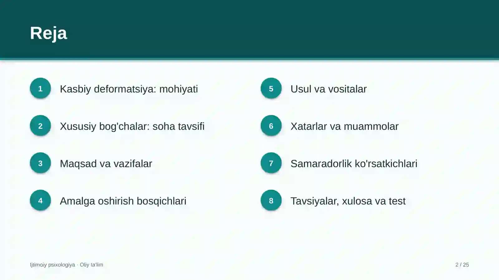 Xususiy bog'chalarda kasbiy deformatsiya 2