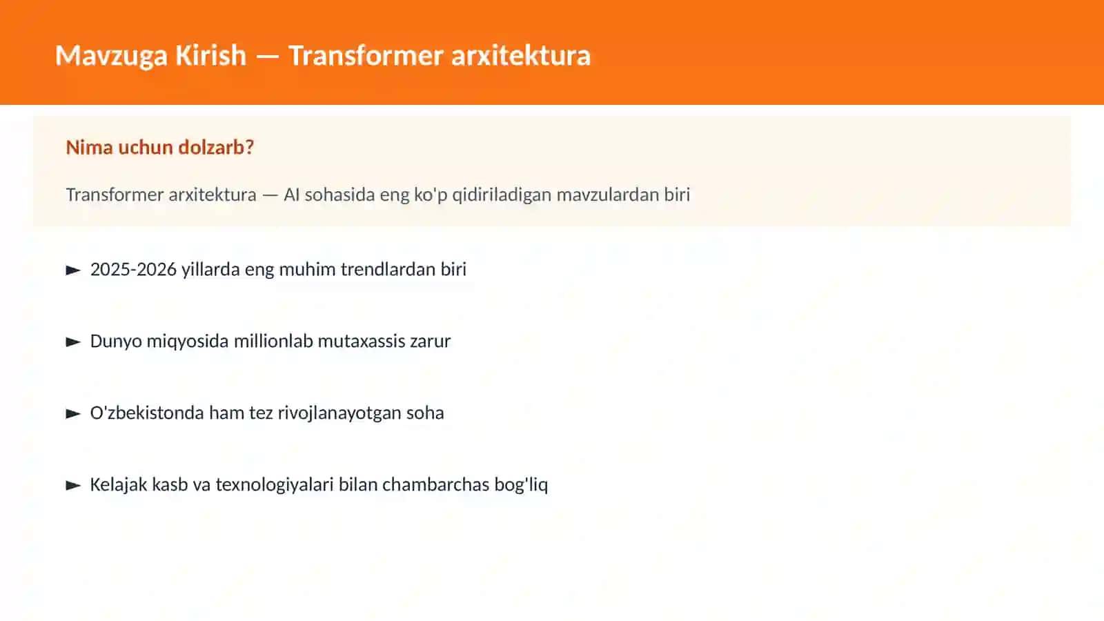 Transformer arxitektura 2