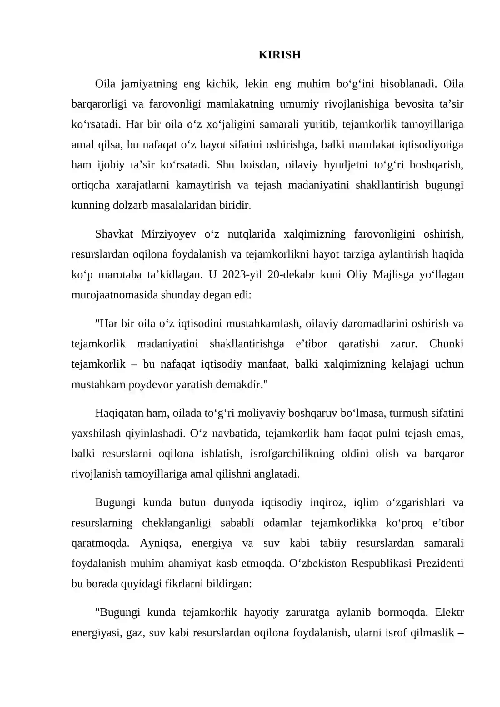 Tejamkorlik 2