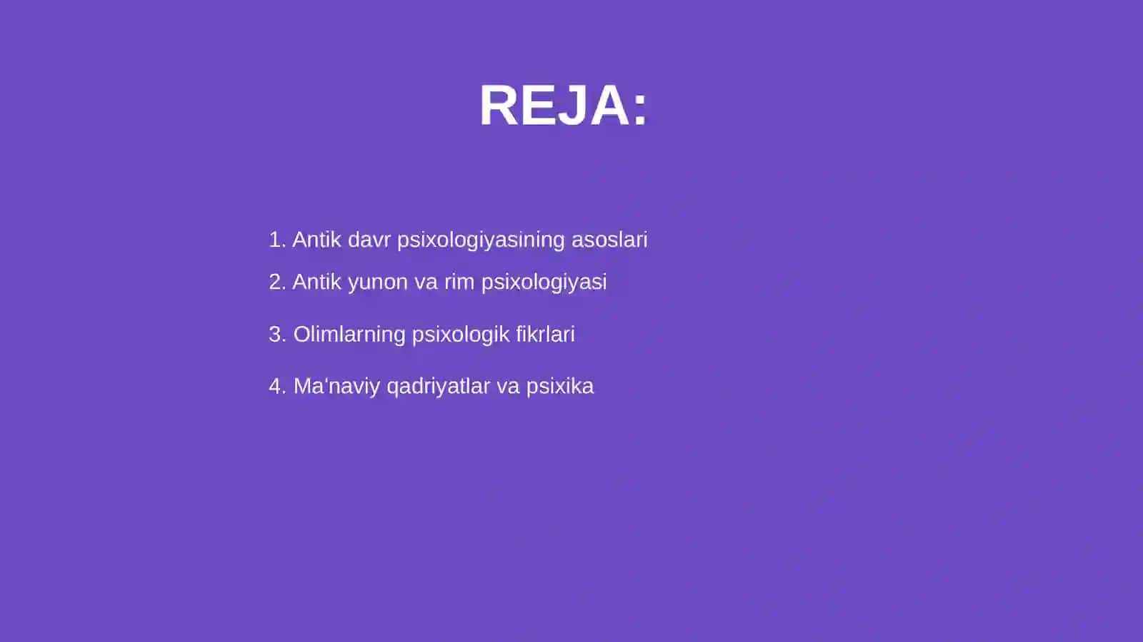 Antik davr psixologiyasi 2