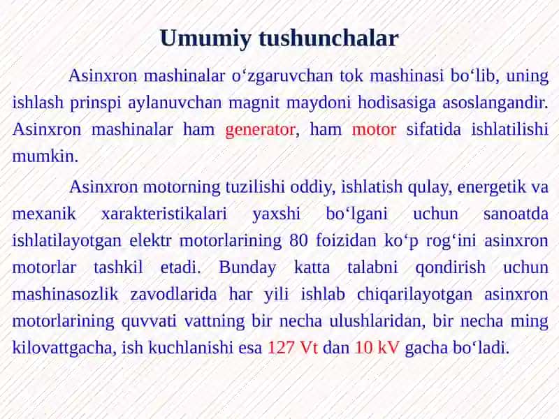 Asinxron mashinalar 2