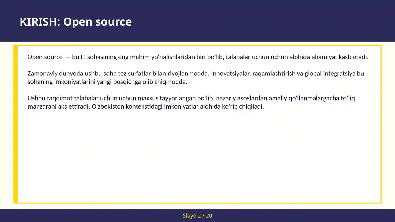 Open source 2