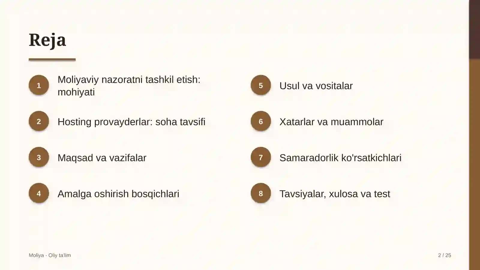 Hosting provayderlarida moliyaviy nazoratni tashkil etish 2