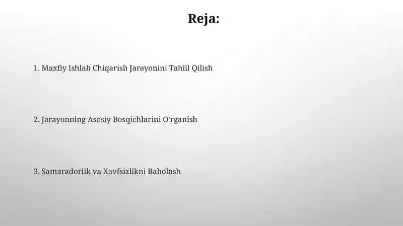 Ishlab Chiqarish Jarayonini Tahlil Qilish 2