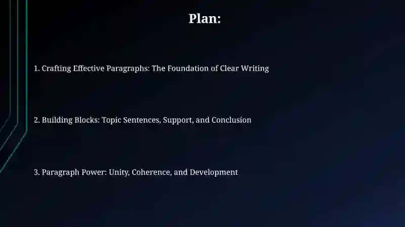 Paragraph structure 2