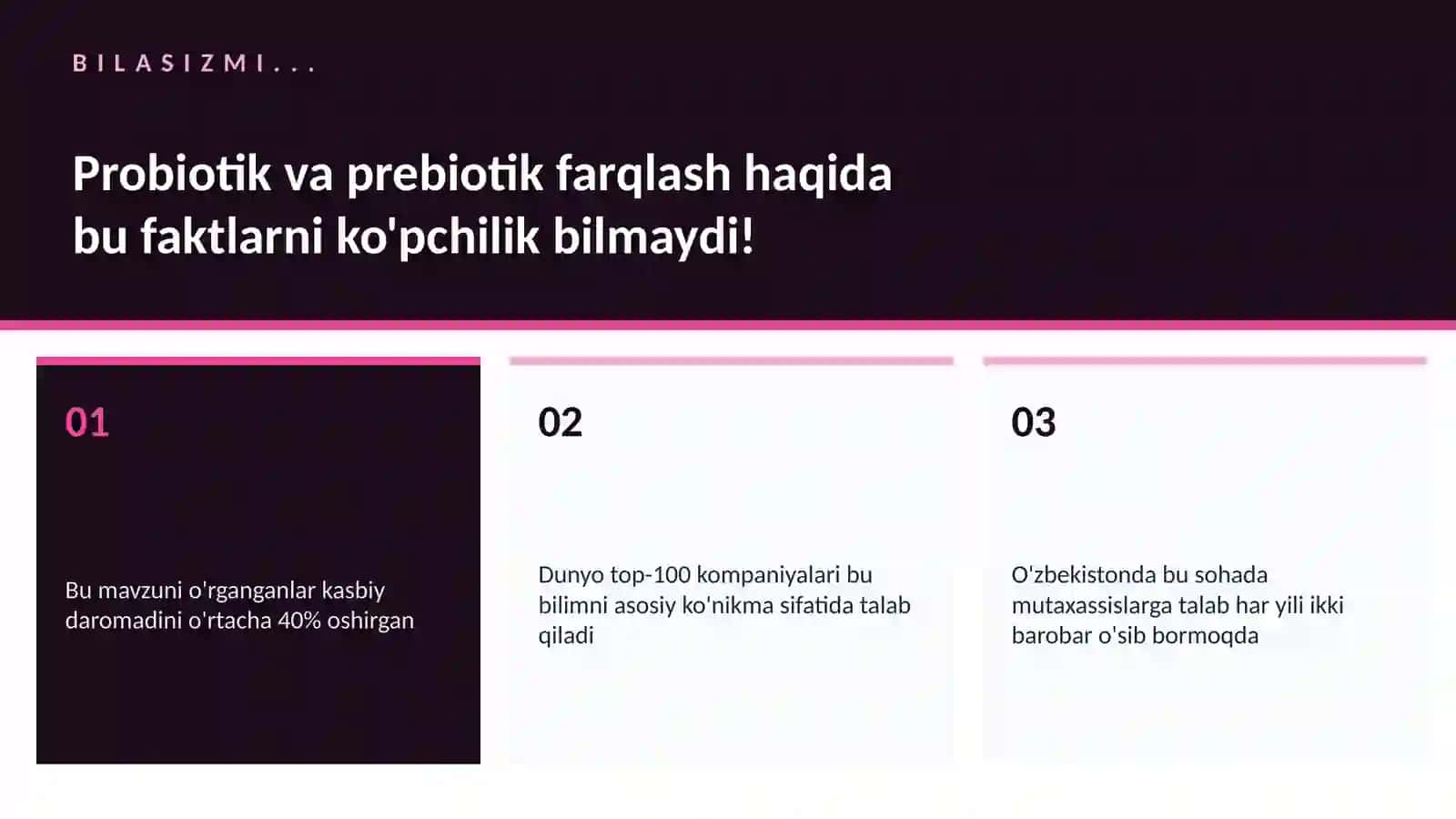 Probiotik va prebiotik farqlash 2